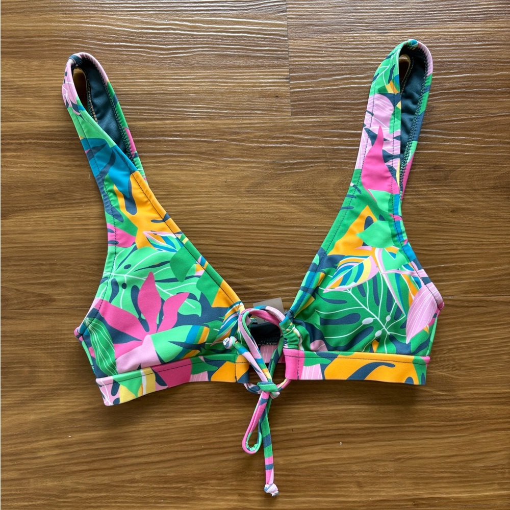 Full Tilt Colorful Swim Top